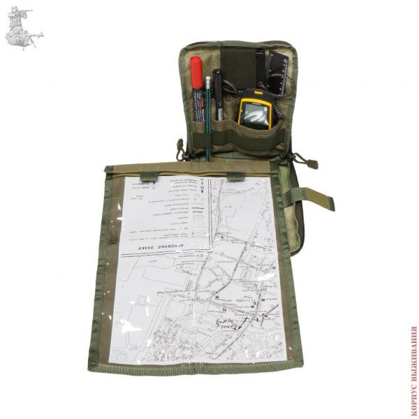 Подсумок  под карту (A4), "Мох"