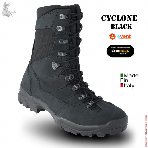 Ботинки Cyclone SRVV® Черные|Boots Cyclone SRVV® Black