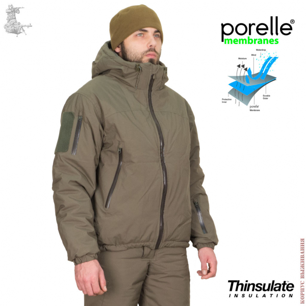 Куртка ЭЙГЕР PTFE Зимняя Оливковая